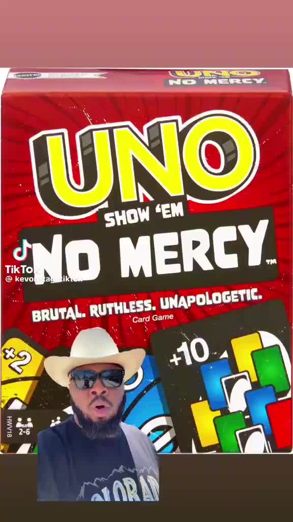 How it feels when you get hit with a Draw 10 in UNO Show 'Em No